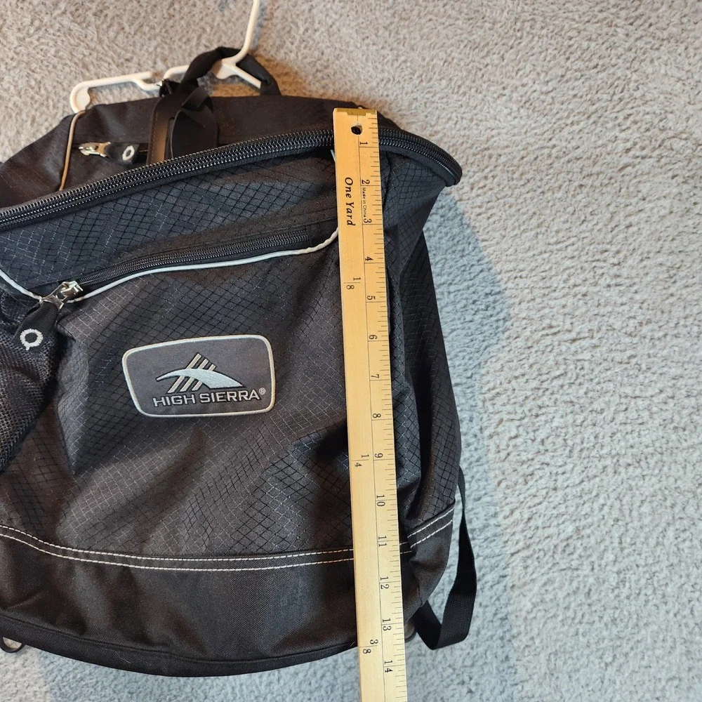 High Sierra Backpack‎ Black Travel School Bag Carry On Luggage Adjustable Straps
